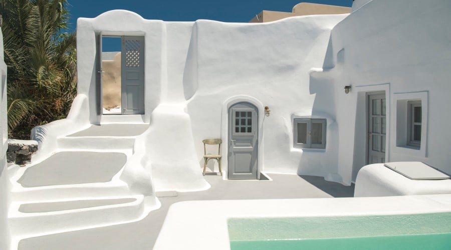 Adults-Only Santorini Suites, Visit in April with Flights Inc.